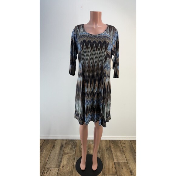 NWT Karen Kane Dress Womens 0X (XL) 3/4 Sleeve Pullover - Picture 3 of 15